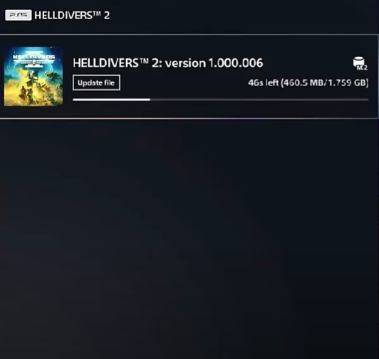 Helldivers 2 should be updated while playing to avoid the error.