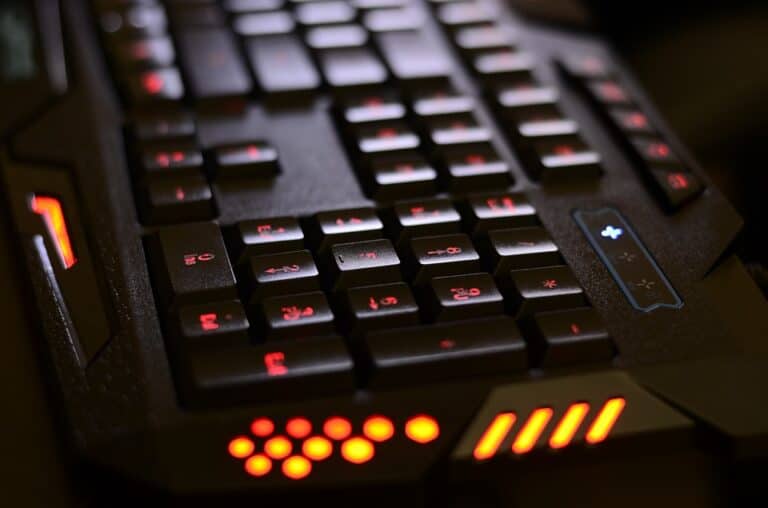 gaming keyboard side